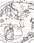 *New*Moonlight Wishes Unmounted Rubber Stamp